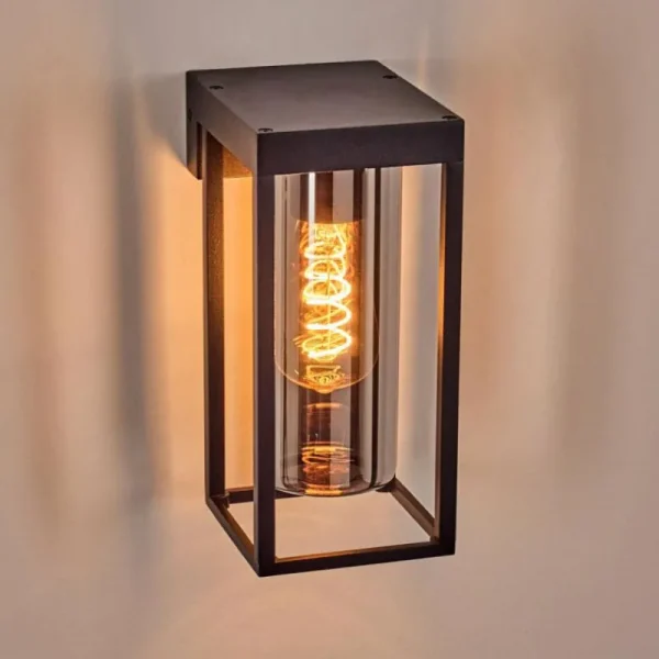 hofstein Lagarelhos Luminaire extérieur, Lampe murale d´extérieur Noir, 1 lumière* Lampes Modernes