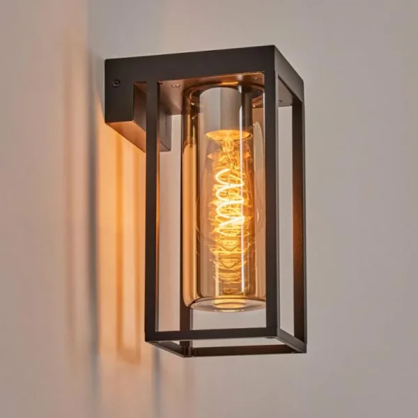 hofstein Lagarelhos Luminaire extérieur, Lampe murale d´extérieur Noir, 1 lumière* Lampes Modernes