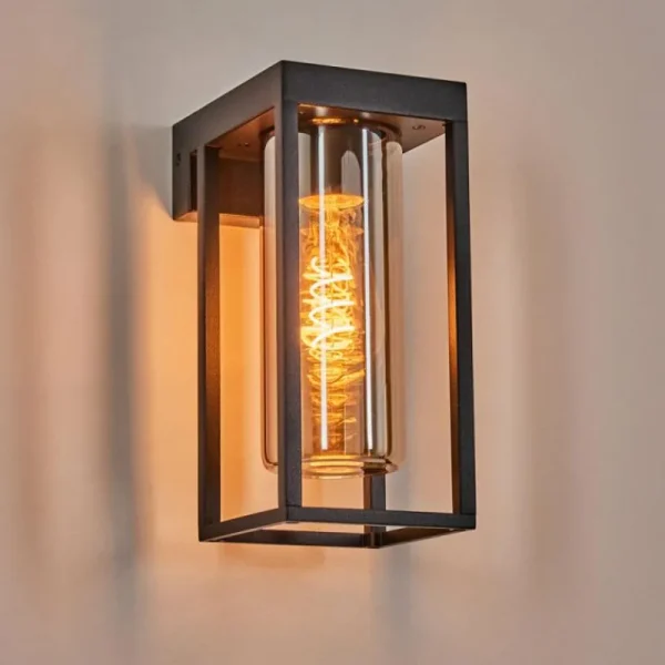 hofstein Lagarelhos Luminaire extérieur, Lampe murale d´extérieur Noir, 1 lumière* Lampes Modernes