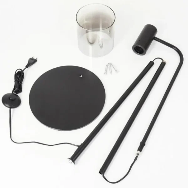 hofstein Lampadaire Gafa Noir, 1 lumière* Lampes Modernes