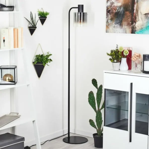 hofstein Lampadaire Gafa Noir, 1 lumière* Lampes Modernes