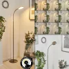hofstein Lampadaire Haltia LED Nickel mat, 1 lumière* Lampes En Verre