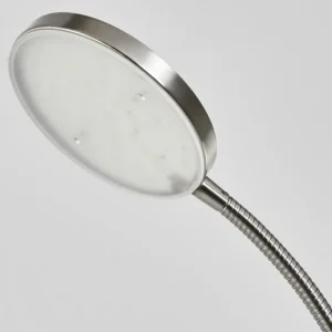 hofstein Lampadaire Haltia LED Nickel mat, 1 lumière* Lampes En Verre