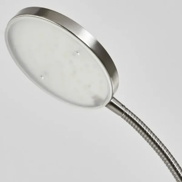 hofstein Lampadaire Haltia LED Nickel mat, 1 lumière* Lampes En Verre