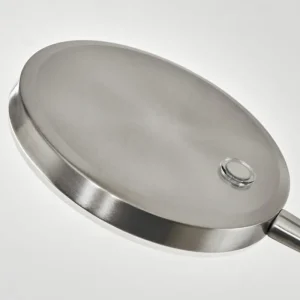 hofstein Lampadaire Haltia LED Nickel mat, 1 lumière* Lampes En Verre