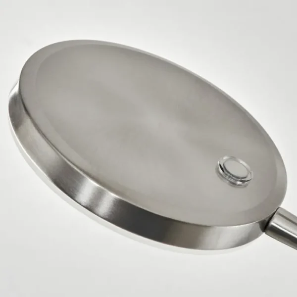 hofstein Lampadaire Haltia LED Nickel mat, 1 lumière* Lampes En Verre