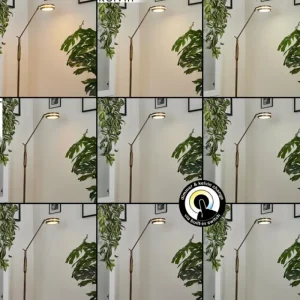 hofstein Lampadaire Huallilemu LED Vieux laiton, 1 lumière* Lampes Modernes
