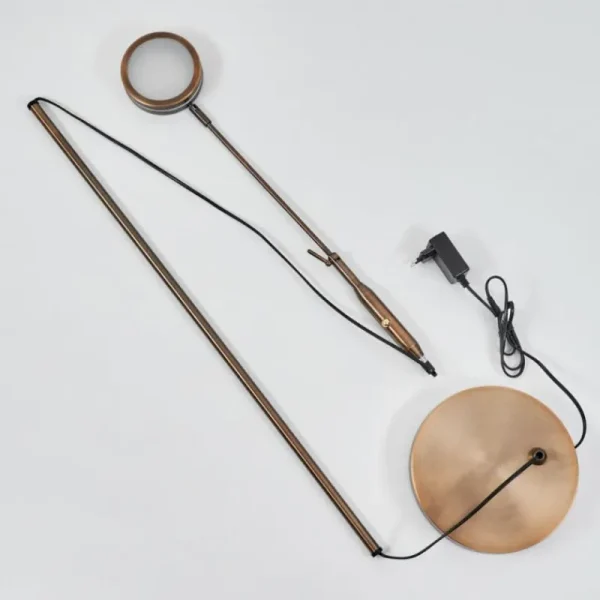 hofstein Lampadaire Huallilemu LED Vieux laiton, 1 lumière* Lampes Modernes