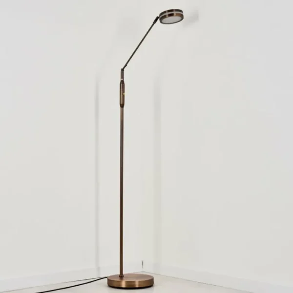 hofstein Lampadaire Huallilemu LED Vieux laiton, 1 lumière* Lampes Modernes