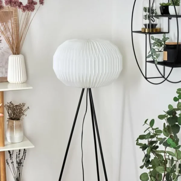 hofstein Lampadaire Regufe Noir, 1 lumière* Lampes Modernes