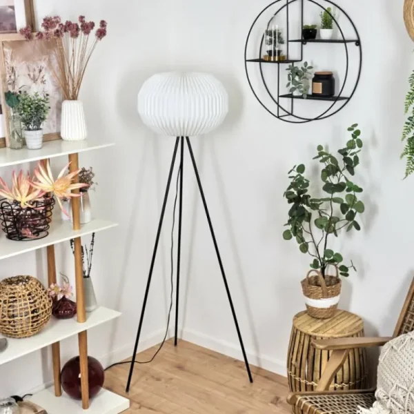 hofstein Lampadaire Regufe Noir, 1 lumière* Lampes Modernes
