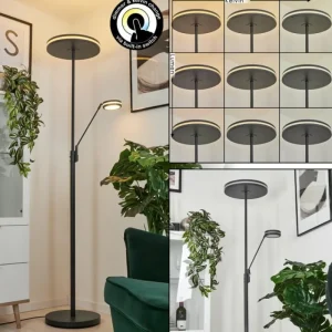 hofstein Lampadaire à vasque Huallilemu LED Anthracite, 2 lumières* Lampes Modernes