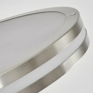 hofstein Lampadaire à vasque Huallilemu LED Nickel mat, 2 lumières* Lampes Modernes