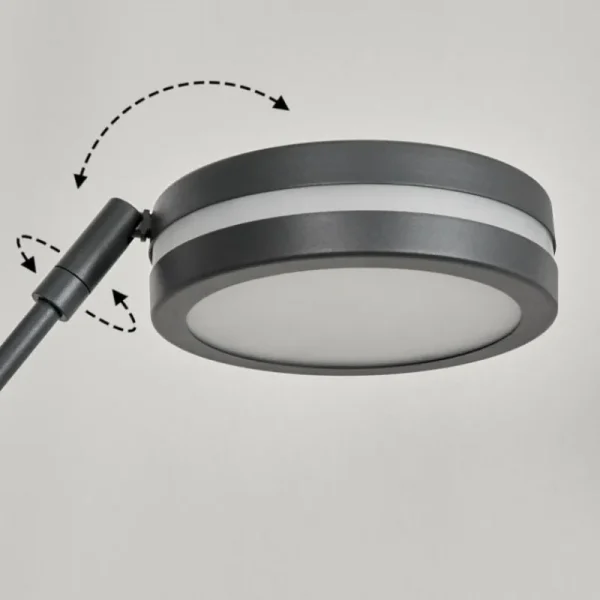 hofstein Lampadaire à vasque Huallilemu LED Anthracite, 2 lumières* Lampes Modernes