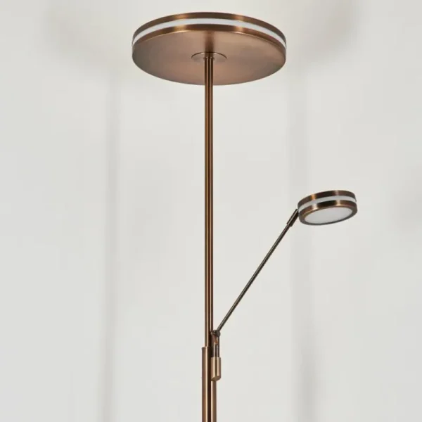 hofstein Lampadaire à vasque Huallilemu LED Vieux laiton, 2 lumières* Lampes Modernes