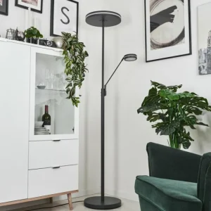 hofstein Lampadaire à vasque Huallilemu LED Anthracite, 2 lumières* Lampes Modernes