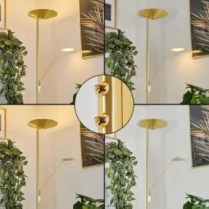 hofstein Lampadaire à vasque Murca LED Laiton, 2 lumières* Lampes Modernes