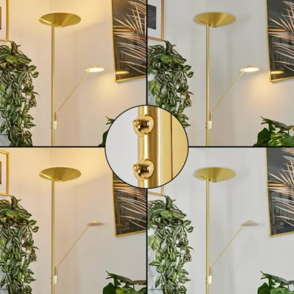 hofstein Lampadaire à vasque Murca LED Laiton, 2 lumières* Lampes Modernes