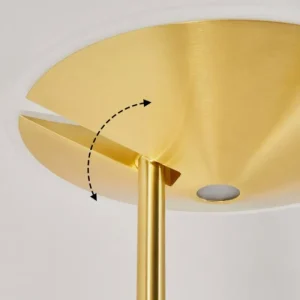 hofstein Lampadaire à vasque Murca LED Laiton, 2 lumières* Lampes Modernes