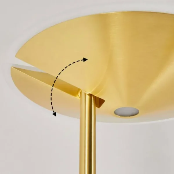 hofstein Lampadaire à vasque Murca LED Laiton, 2 lumières* Lampes Modernes