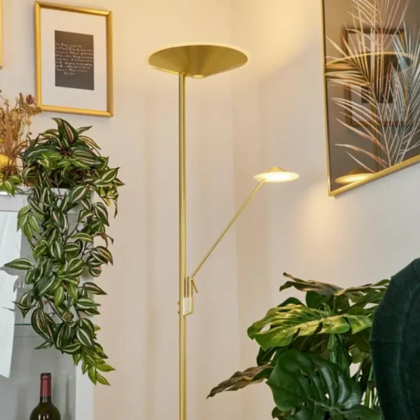 hofstein Lampadaire à vasque Murca LED Laiton, 2 lumières* Lampes Modernes