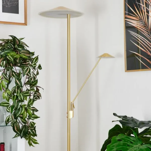 hofstein Lampadaire à vasque Murca LED Laiton, 2 lumières* Lampes Modernes