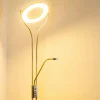 hofstein Lampadaire à vasque Donna LED Nickel mat, 1 lumière* Lampes Modernes