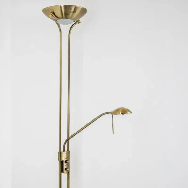 hofstein Lampadaire à vasque Rom LED Vieux laiton, 2 lumières* Lampes Modernes