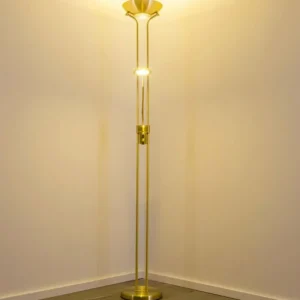 hofstein Lampadaire à vasque Rom LED Laiton, 2 lumières* Lampes Modernes