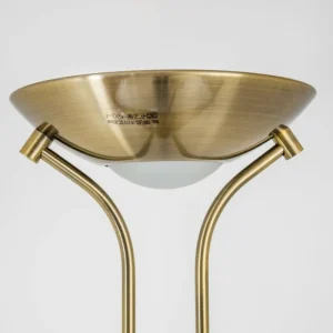 hofstein Lampadaire à vasque Rom LED Vieux laiton, 2 lumières* Lampes Modernes