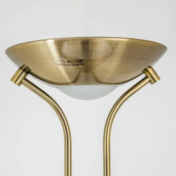 hofstein Lampadaire à vasque Rom LED Vieux laiton, 2 lumières* Lampes Modernes