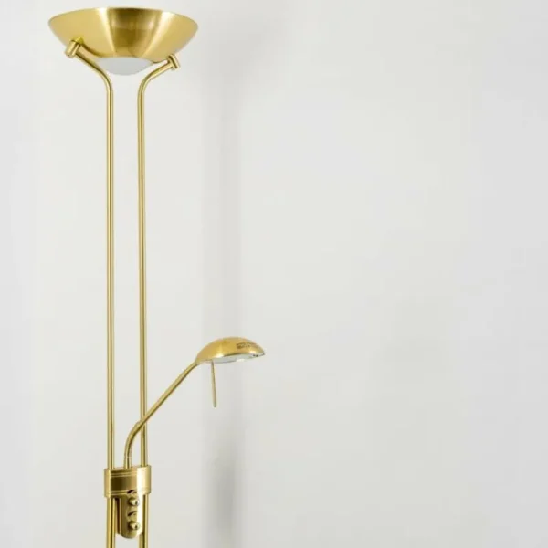 hofstein Lampadaire à vasque Rom LED Laiton, 2 lumières* Lampes Modernes