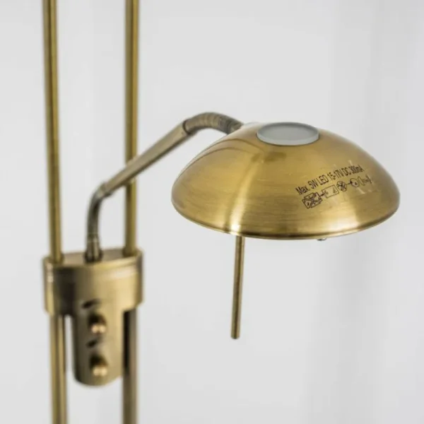 hofstein Lampadaire à vasque Rom LED Vieux laiton, 2 lumières* Lampes Modernes