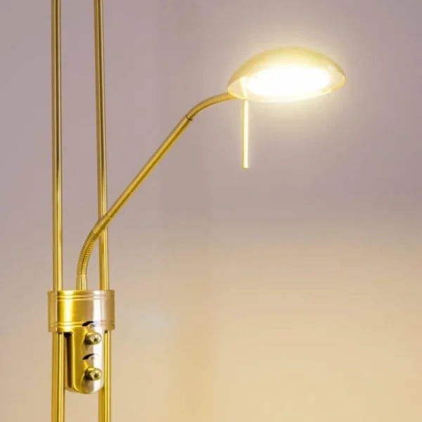 hofstein Lampadaire à vasque Rom LED Laiton, 2 lumières* Lampes Modernes