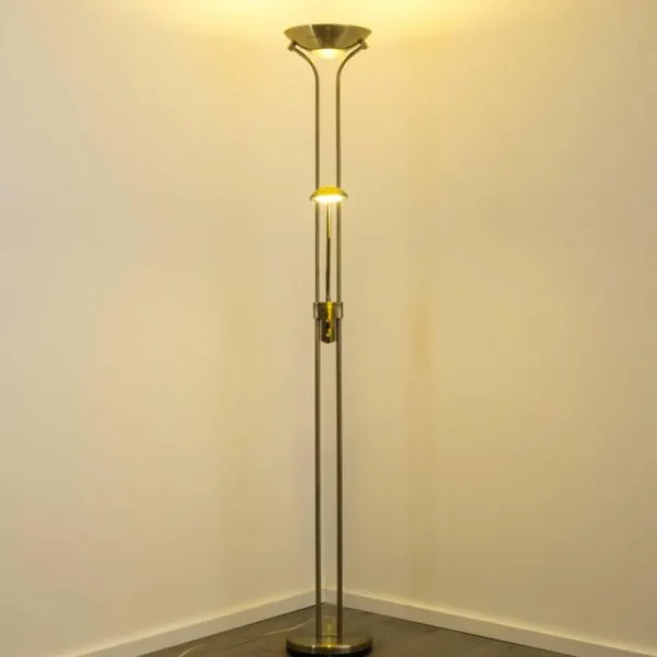hofstein Lampadaire à vasque Rom LED Vieux laiton, 2 lumières* Lampes Modernes