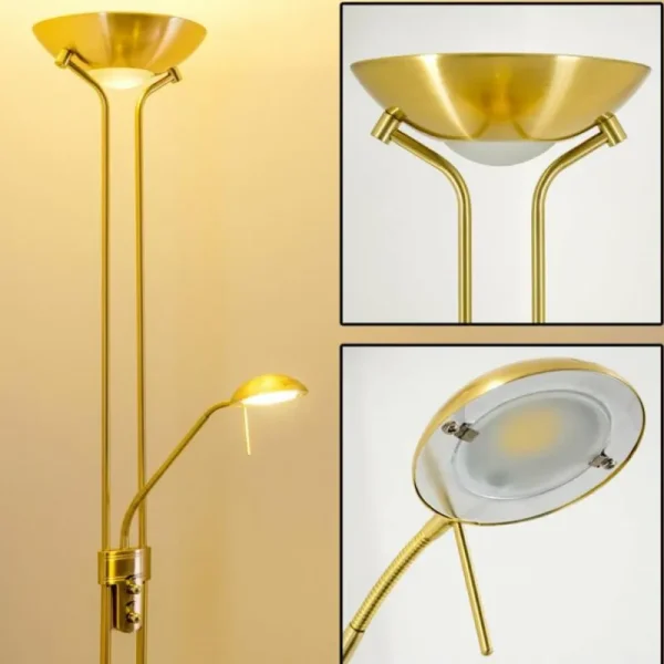 hofstein Lampadaire à vasque Rom LED Laiton, 2 lumières* Lampes Modernes