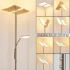 hofstein Lampadaire à vasque Thyolo LED Acier brossé, 2 lumières* Lampes Modernes