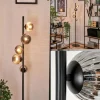 hofstein Lampadaire - Verre 10 cm, 12 cm Remaisnil Fumé, 5 lumières* Lampes Modernes