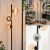 hofstein Lampadaire - Verre 10 cm, 12 cm Remaisnil Noir, 3 lumières* Lampes Modernes