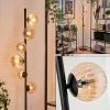 hofstein Lampadaire - Verre 10 cm, 12 cm Remaisnil Ambre, 6 lumières* Lampes Modernes