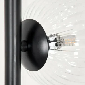 hofstein Lampadaire - Verre 10 cm, 12 cm Remaisnil Clair, 3 lumières* Lampes Modernes