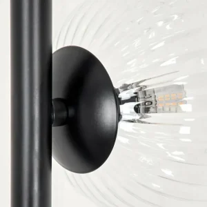 hofstein Lampadaire - Verre 10 cm, 12 cm Remaisnil Clair, 6 lumières* Lampes Modernes