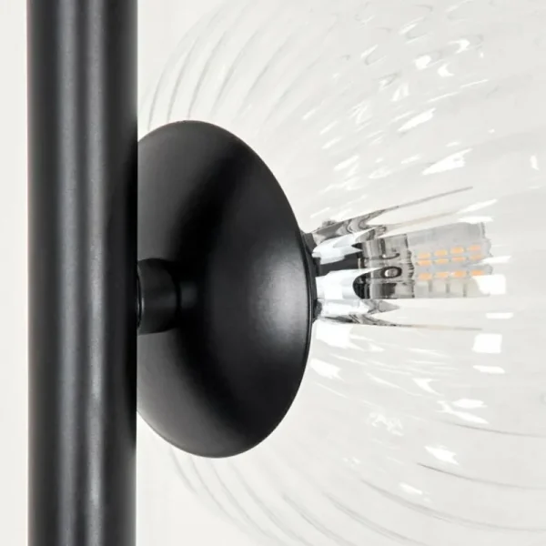 hofstein Lampadaire - Verre 10 cm, 12 cm Remaisnil Clair, 6 lumières* Lampes Modernes