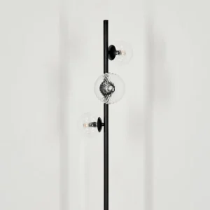 hofstein Lampadaire - Verre 10 cm, 12 cm Remaisnil Clair, 3 lumières* Lampes Modernes