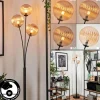 hofstein Lampadaire - Verre 15 cm Bernado Ambre, 3 lumières* Lampes Modernes