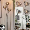 hofstein Lampadaire - Verre 15 cm Bernado Clair, Fumé, 3 lumières* Lampes Modernes