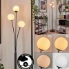 hofstein Lampadaire - Verre 10 cm Bernado Blanc, 3 lumières* Lampes En Verre