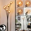 hofstein Lampadaire - Verre 10 cm Bernado Ambre, 6 lumières* Lampes En Verre