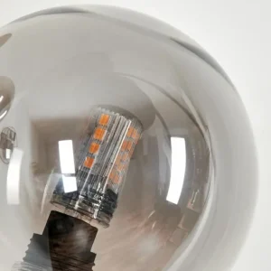 hofstein Lampadaire - Verre 10 cm Bernado Clair, Fumé, 6 lumières* Lampes Modernes