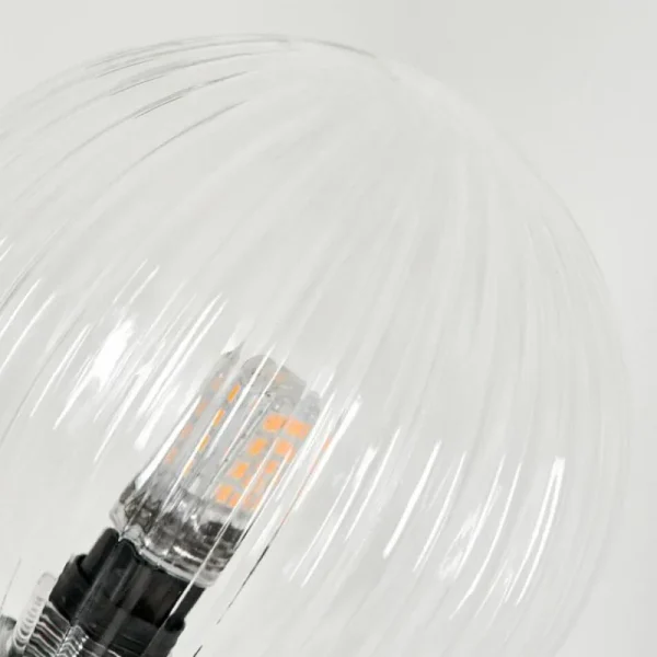hofstein Lampadaire - Verre 12 cm Bernado Clair, 6 lumières* Lampes Modernes